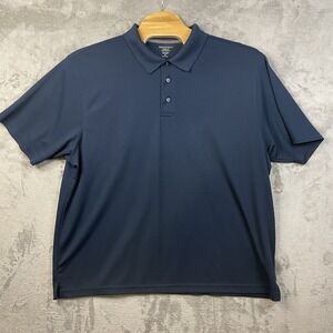 Architect Golf Performance Men's 3XL Polo Dark Blue‎ Short Sleeves Lightweight